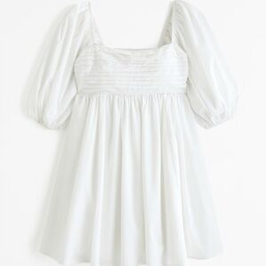 Abercrombie White Puff Sleeve Dress
